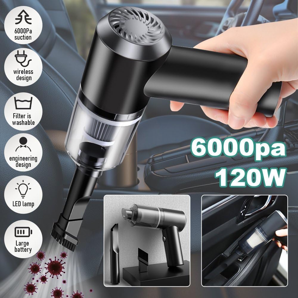 Coozi SwiftClean | Portable Vacuum for Car & Home