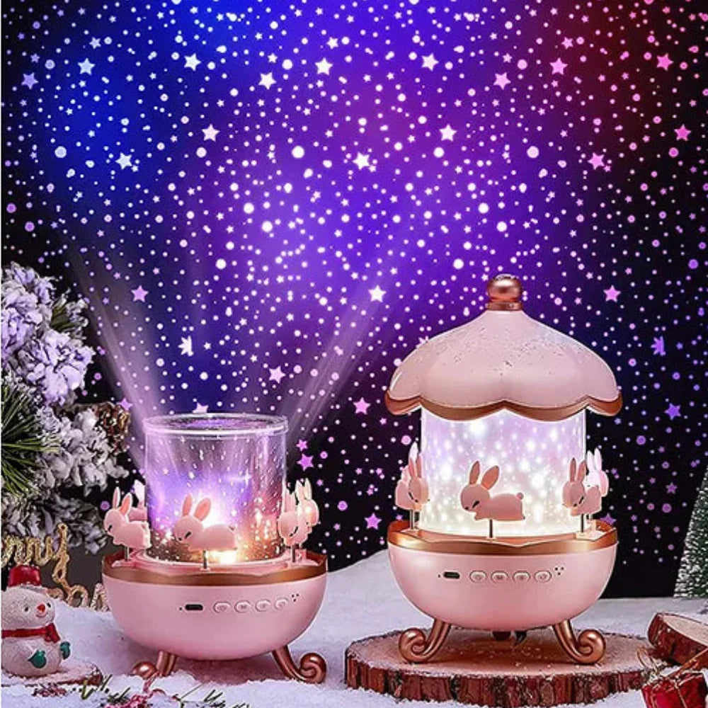 Coozi Dream Bunny™ | Rabbit Night Light & Star Projector