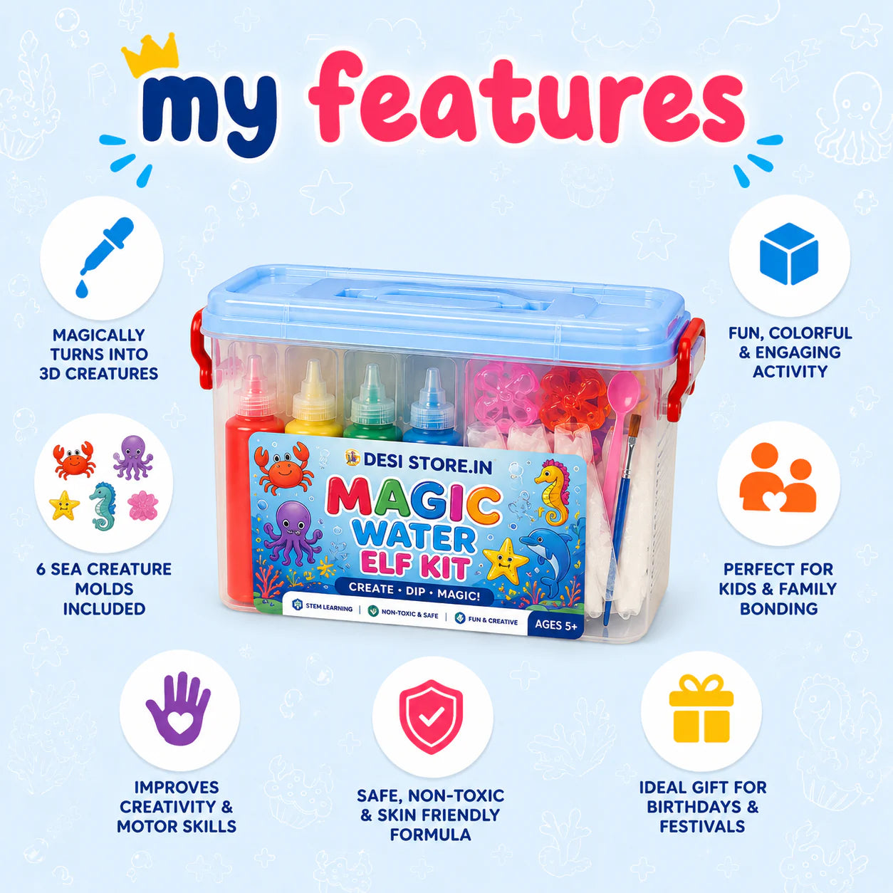 Coozi AquaMakers | Creative Floating Craft Kit for Kids
