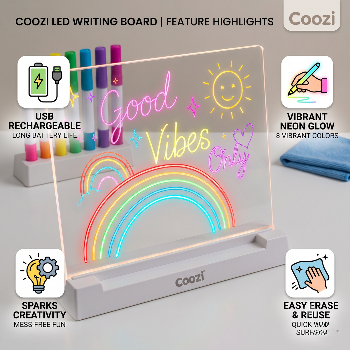 Coozi Neon Lighting Board