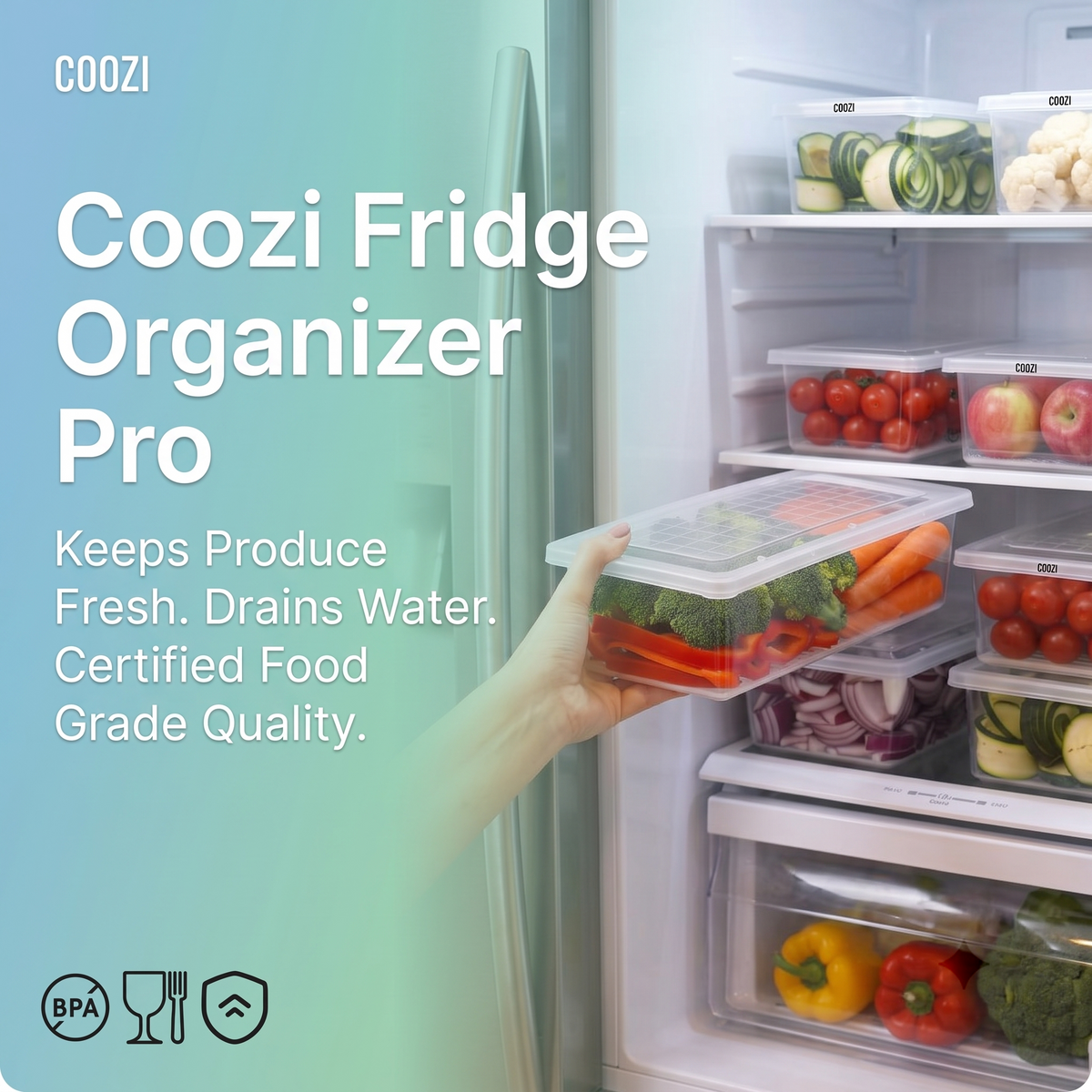 Coozi Fridge Organizer Pro